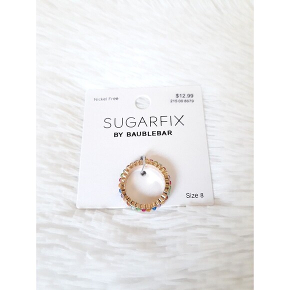 SUGAR FIX "Rainbow Crystal" Statement Ring (Nickel Free) NEW!!! - Picture 3 of 6